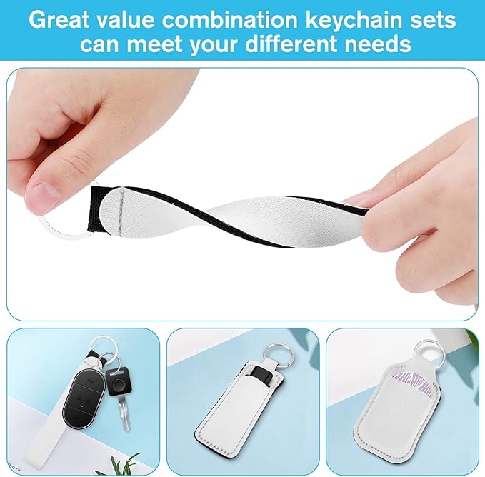 Chapstick Holder Wristlet Keychain Lanyards