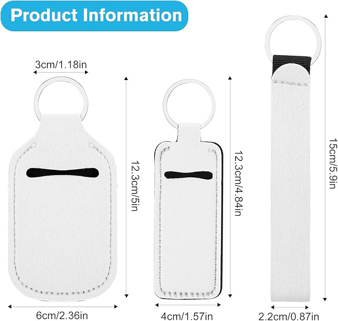 Chapstick Holder Wristlet Keychain Lanyards